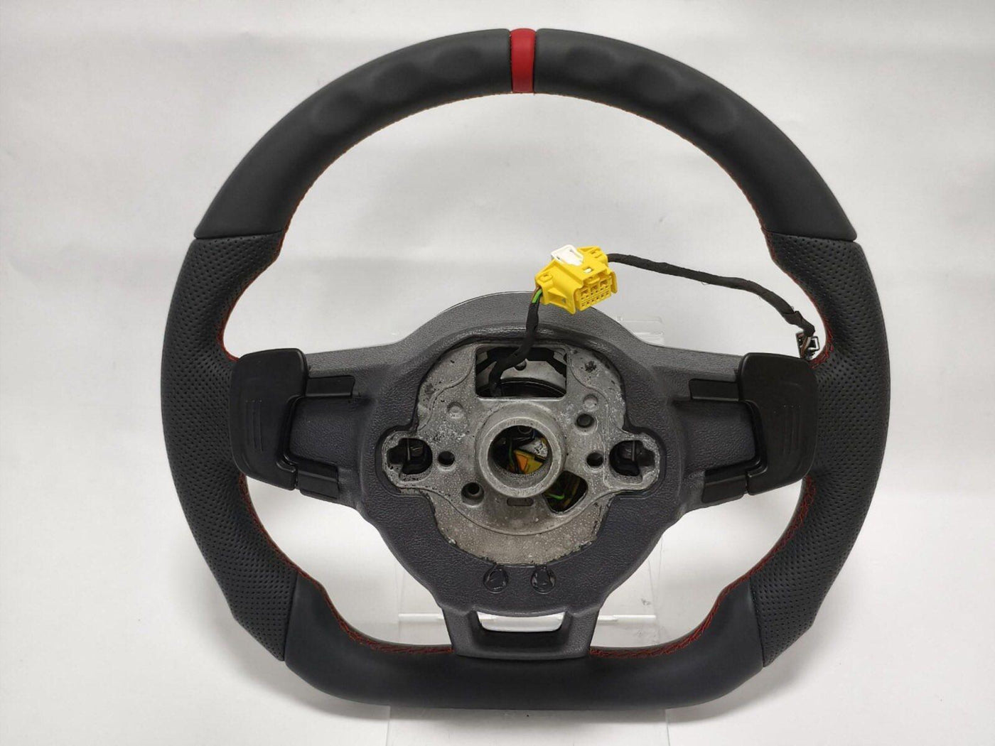 VOLANTE VOLKWAGEN VW CUSTOM PERSONALIZZATO "R" STEERING WHEEL PELLE PADDLE ALLUMINIO GTI