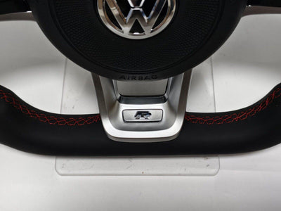 VOLANTE VOLKWAGEN VW CUSTOM PERSONALIZZATO "R" STEERING WHEEL PELLE PADDLE ALLUMINIO GTI