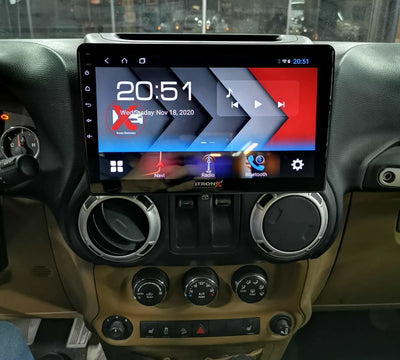 Jeep Wrangler JK 2011-2014 10.1" Android 13 Carplay Android Auto 4G GPS RDS Radio 